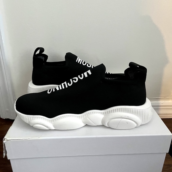 Moschino logo-print sock sneakers Mens 44 (11) - Picture 3 of 5